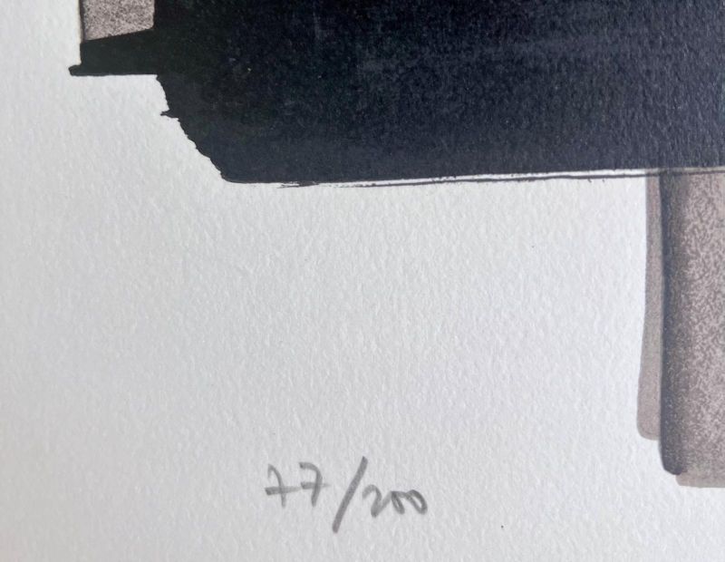 Lithographie n°3 (Lithographie) - Pierre  SOULAGES