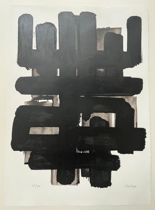 Lithographie n°3 (Litografía) - Pierre  SOULAGES