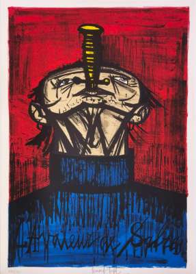 El tragador de espadas (Litografía) - Bernard BUFFET