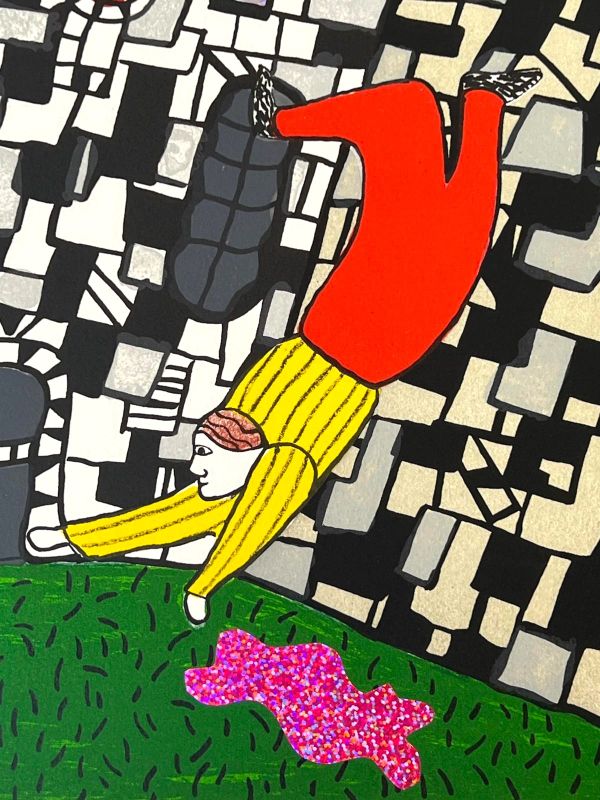 La Tour, Carte Tarot n°16 (Lithographie) - Niki DE SAINT PHALLE