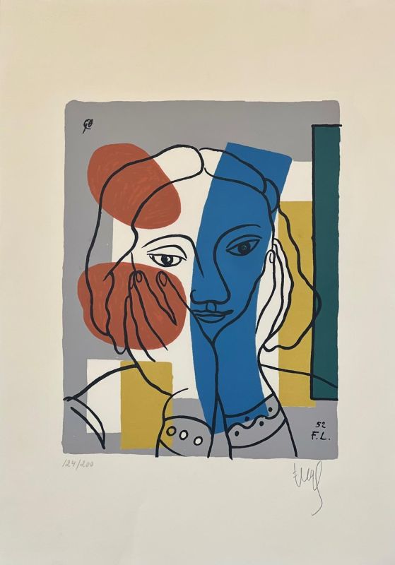 Porträt einer Frau (Siebdruck) - Fernand LEGER