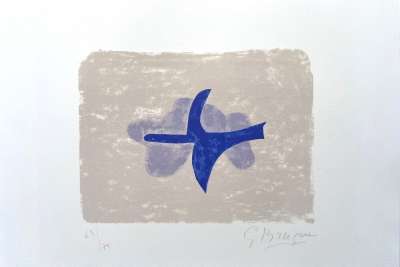 Dans le ciel (Lithograph) - Georges BRAQUE