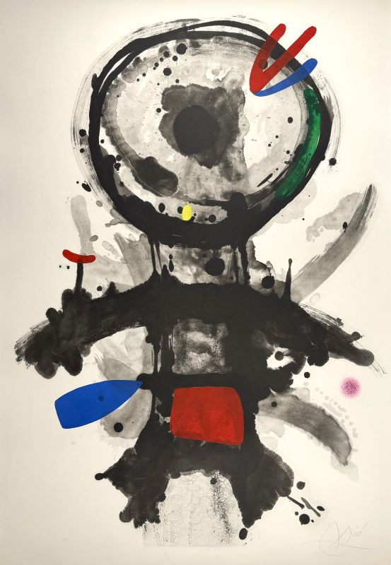 The riddled angel (Aquatint) — Joan MIRO — Front view