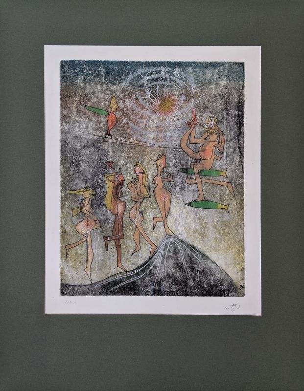 Untitled (Etching and aquatint) - Roberto  MATTA