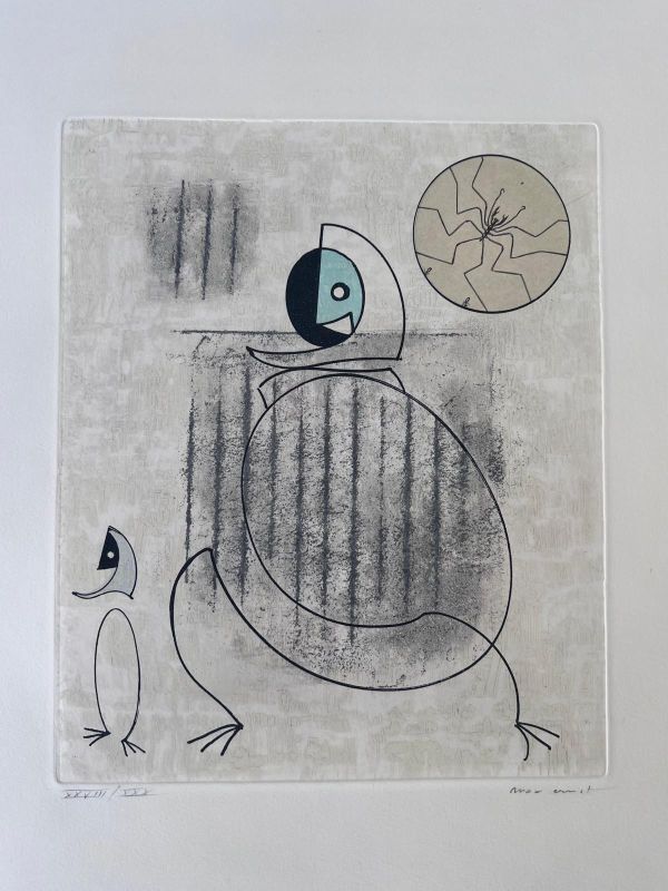 Oiseaux en péril (Radierung und Aquatinta) - Max ERNST