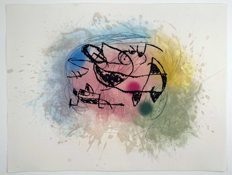 Fourmi Rose (Eau-forte et aquatinte) - Joan  MIRO