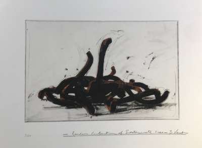 Random Combination of Indeterminate Lines (Engraving) - Bernar VENET