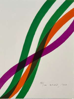 Homage to Hans Arp (Lithograph) - Piero DORAZIO