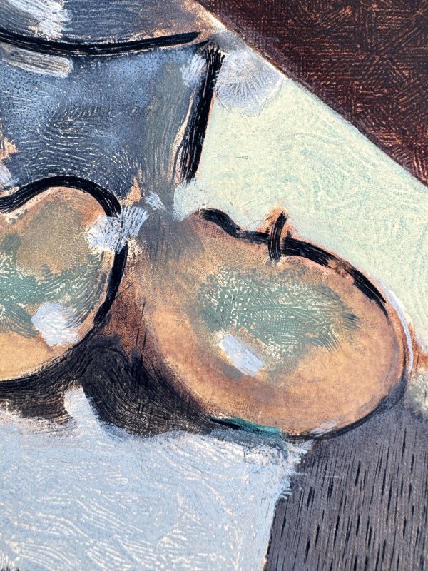 Nature Morte Oblique (Eau-forte et aquatinte) — Georges BRAQUE — Zoom détail