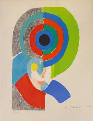 Autoportrait simultané (Lithographie) - Sonia DELAUNAY-TERK