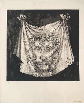 Michel Ciry (1919-2018) // Le voile de Véronique (Etching and aquatint) -  Artistes Divers