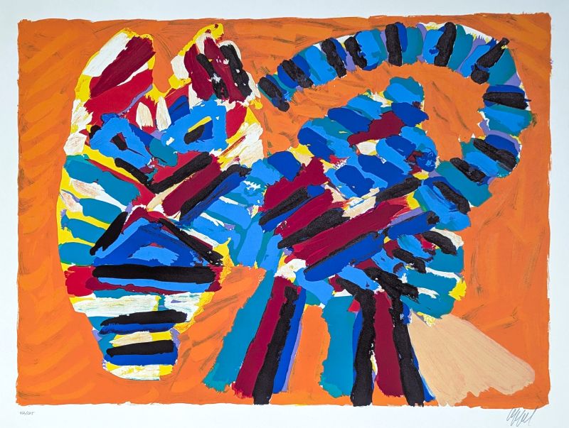 Sunshine Cat (Litografía) - Karel APPEL