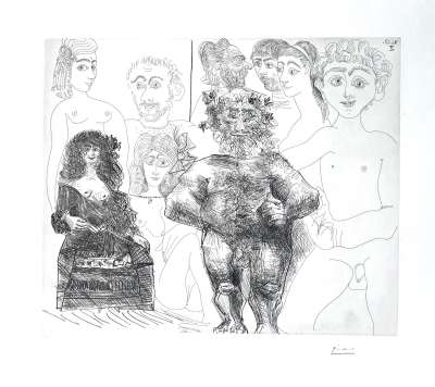 Sex auf altmodische und moderne Weise (Radierung) - Pablo  PICASSO