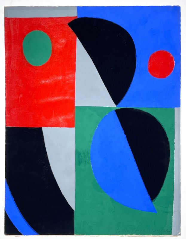 Po&eacute;sie de mots, po&eacute;sie de couleurs (Pochoir) - Sonia DELAUNAY