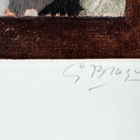 Nature Morte Oblique (Eau-forte et aquatinte) — Georges BRAQUE — Zoom signature