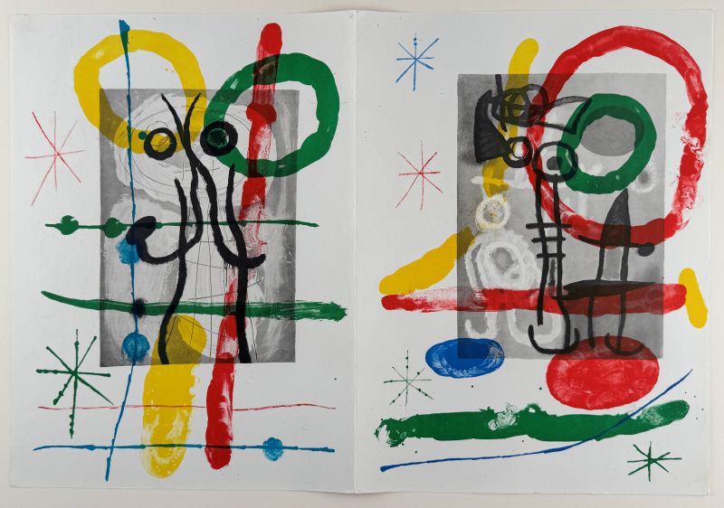 Derri&egrave;re le Miroir (Lithograph) - Joan  MIRO