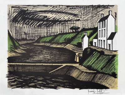 La jetée (Lithographie) - Bernard BUFFET