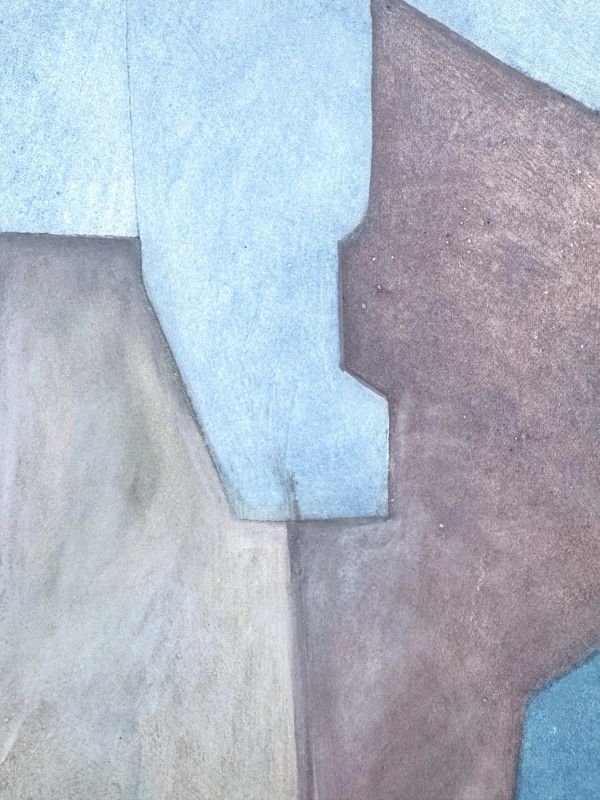 Composici&oacute;n azul (Técnica mixta (moderna)) - Serge  POLIAKOFF