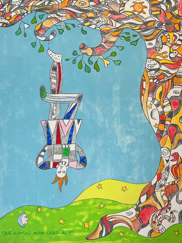 Le Pendu,  Carte Tarot n°12 (Lithographie) - Niki DE SAINT PHALLE