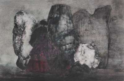 Monolithes (Oil on paper (contemporary) ) - Véronique NEROU