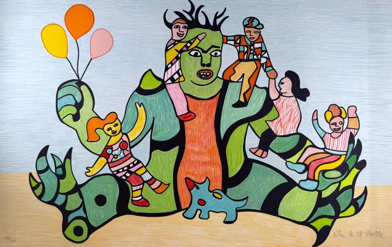 M&eacute;chant M&eacute;chant (Farblithographie) - Niki DE SAINT PHALLE