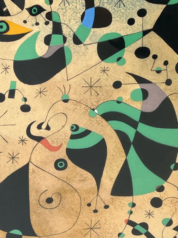 The passage of the divine bird (Constellations) (Stencil) - Joan  MIRO