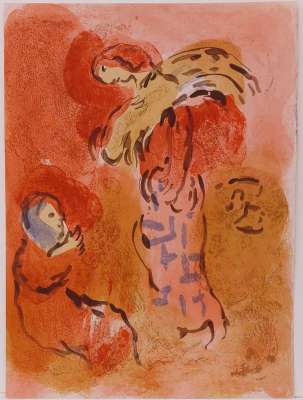 Ruth glaneuse (Lithographie) - Marc CHAGALL