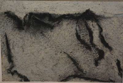 Falaise grise I (Charcoal) - Jean-Jacques  DOURNON