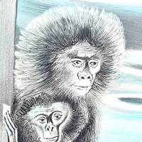 Roger Chapelain-Midy (1904-1992) // Nu aux singes (Lithograph) — Artistes Divers — Detail view