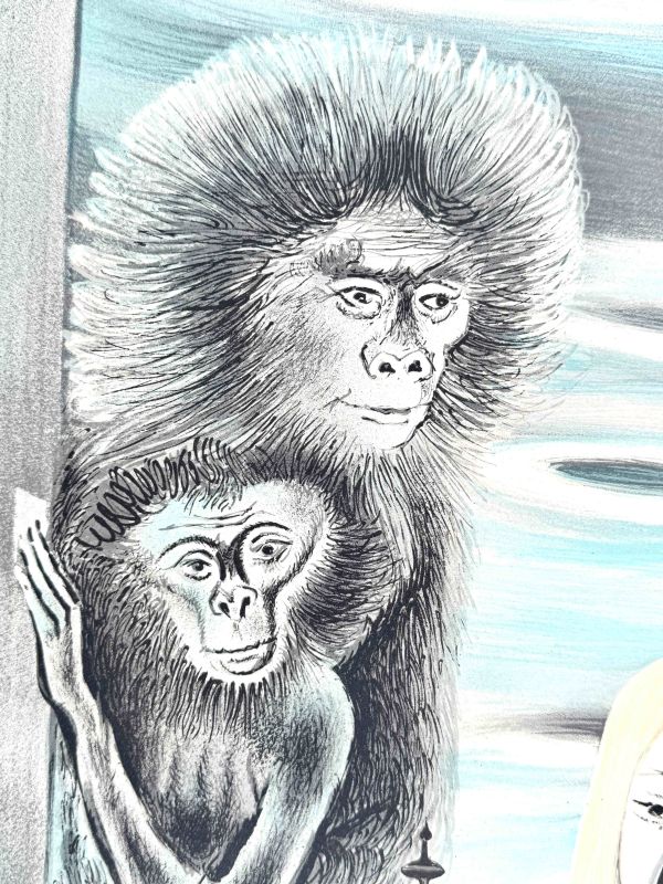 Roger Chapelain-Midy (1904-1992) // Nu aux singes (Lithograph) — Artistes Divers — Detail view