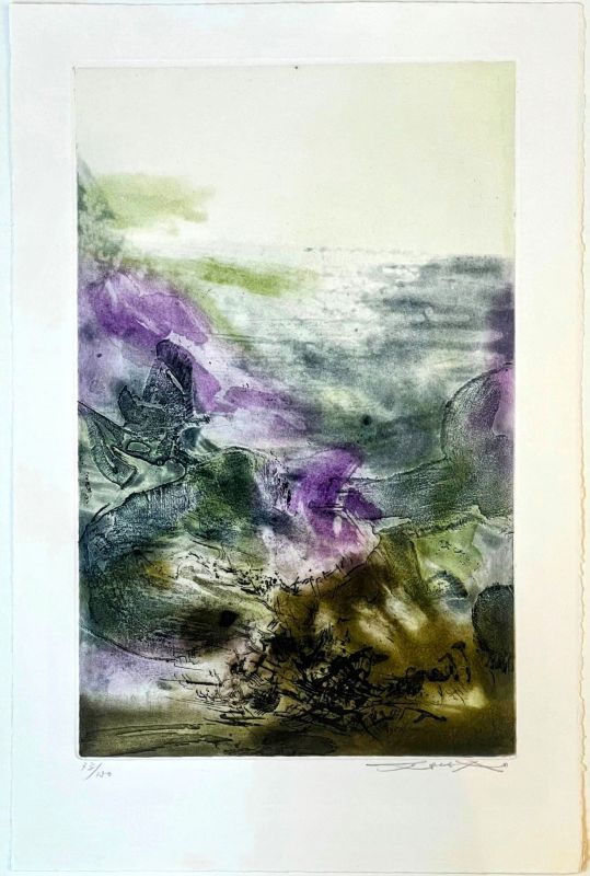 Canto Pisan (Planche 7) (Eau-forte et aquatinte) - Wou-ki  ZAO