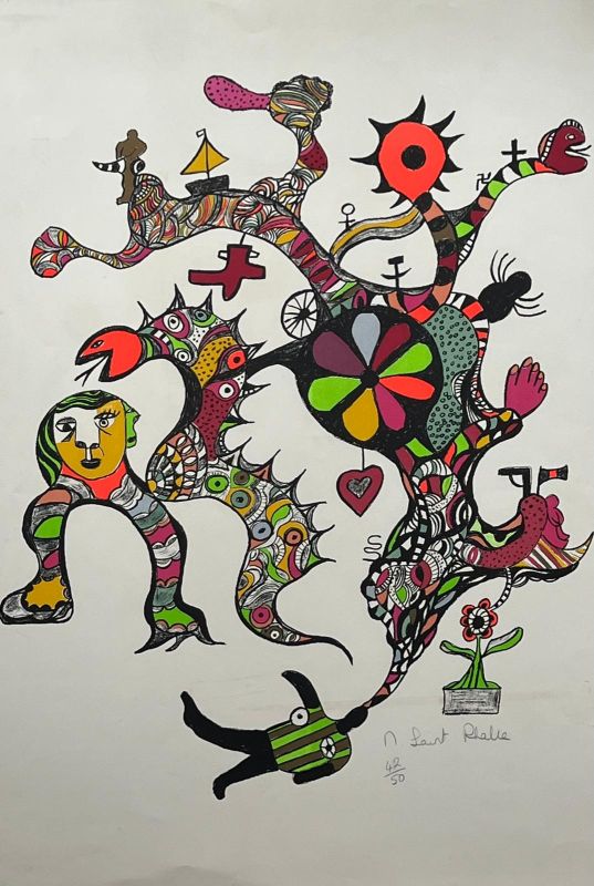 La machine à rêver (Litografía) - Niki DE SAINT PHALLE