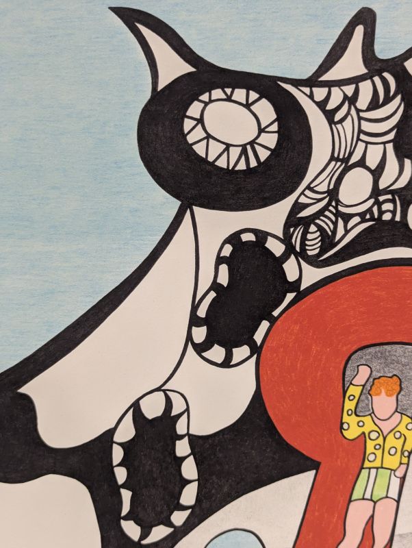 Le Golem - Jerusalem (Farblithographie) - Niki DE SAINT PHALLE