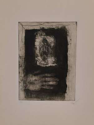 The hand (Etching and aquatint) - Antoni CLAVE