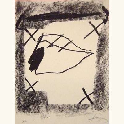 Sans titre (Lithograph) - Antoni  TAPIES