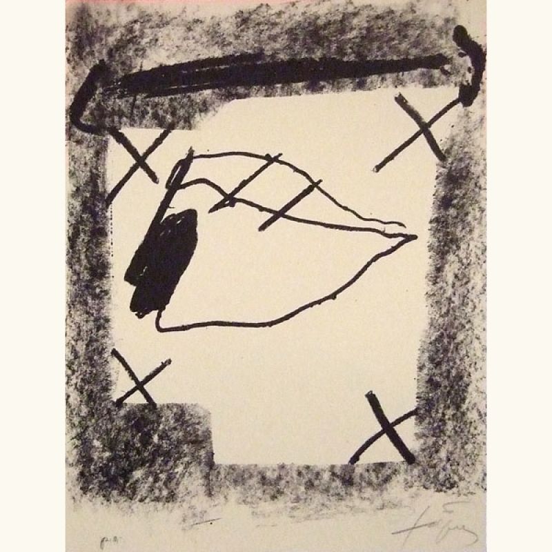 Sans titre (Lithograph) - Antoni  TAPIES