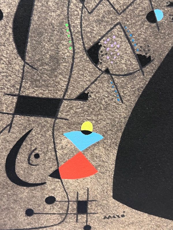 Frau in der Nacht (KConstellations) (Schablone) - Joan  MIRO
