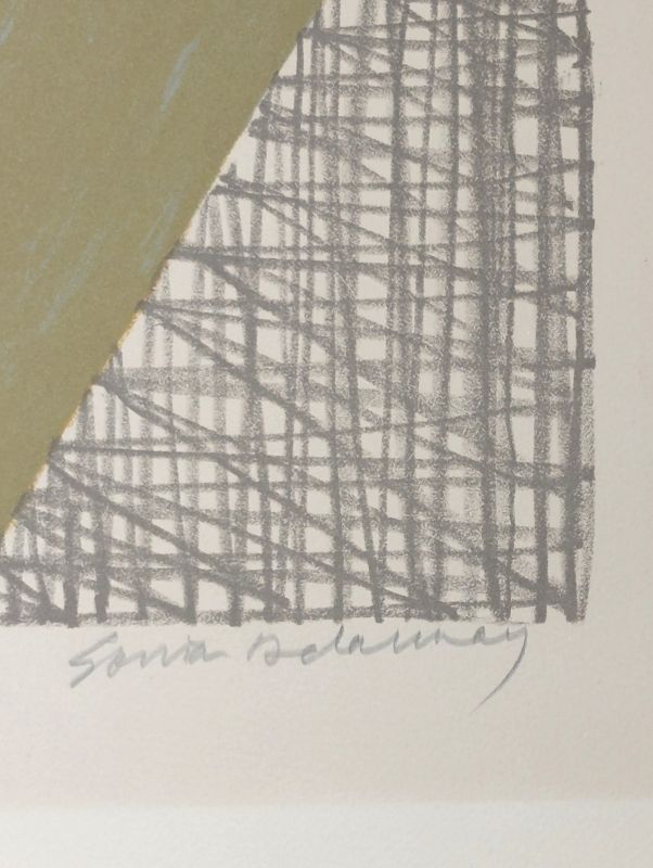 Abstraction color&eacute;e (Lithographie) - Sonia DELAUNAY