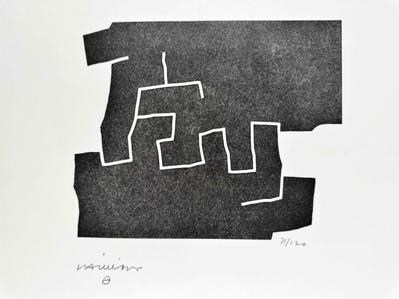 10e anniversaire Fondation Maeght (Bois gravé) - Eduardo CHILLIDA