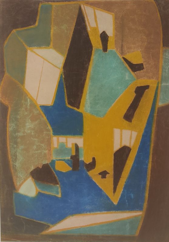 Intérieur cubiste (Pastellfarben (Modern)) - Emile GILIOLI