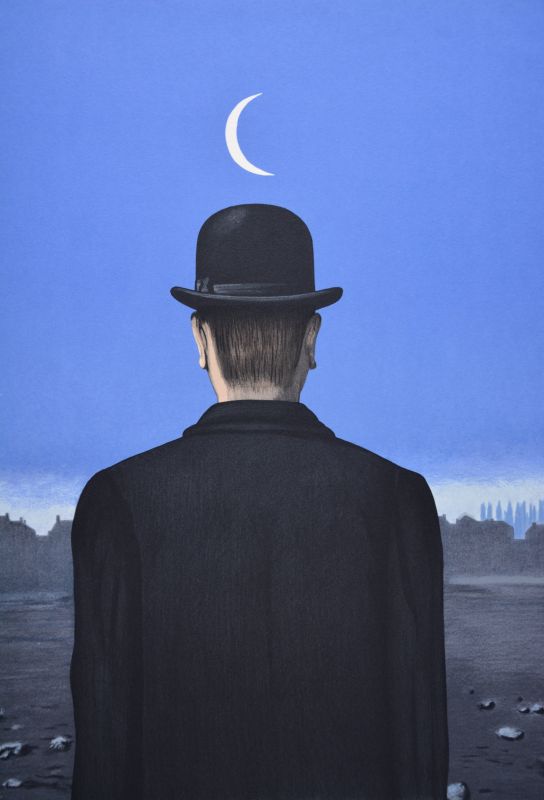 Der Lehrer (Farblithographie) - René MAGRITTE