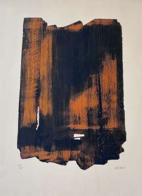 Eau-forte XVI (Eau-forte) - Pierre  SOULAGES