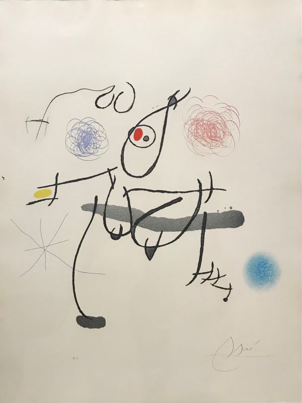 Miro à l'encre (Eau-forte et aquatinte) - Joan  MIRO