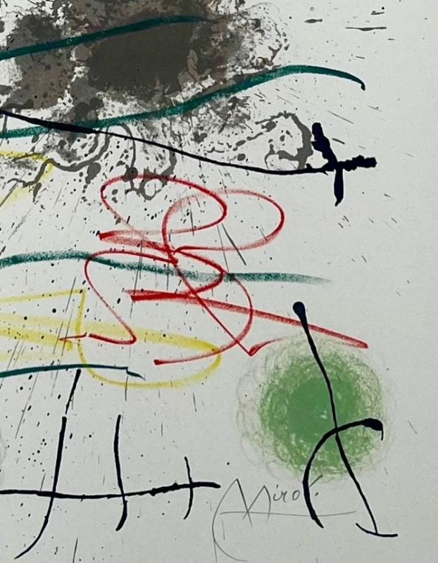 Quelques fleurs pour des amis (Litografía) - Joan  MIRO