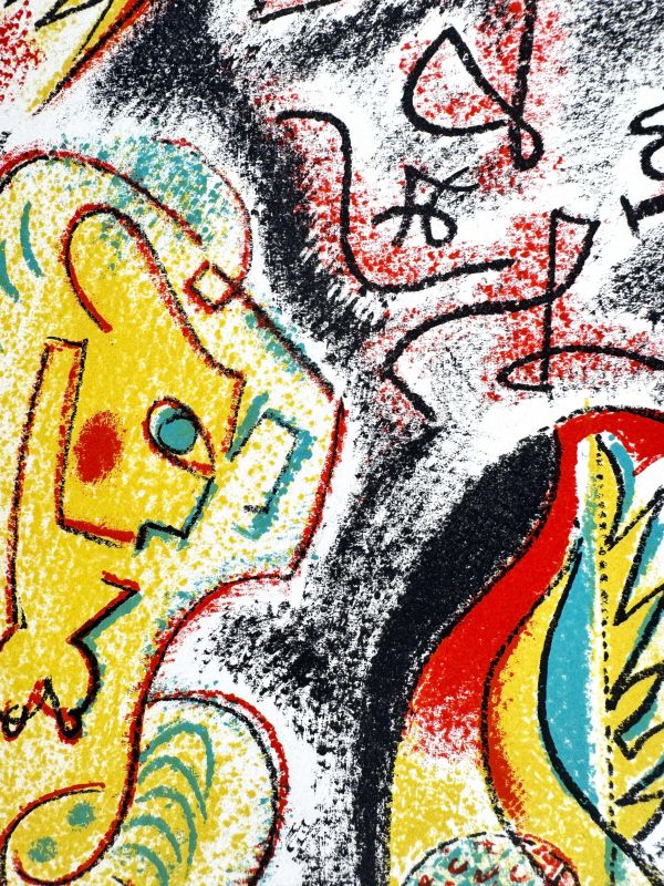 Ballet d'insectes (Farblithographie) — André MASSON — Detailansicht