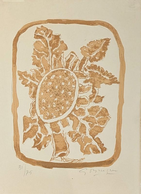 The Sunflower (Lithograph) - Georges BRAQUE