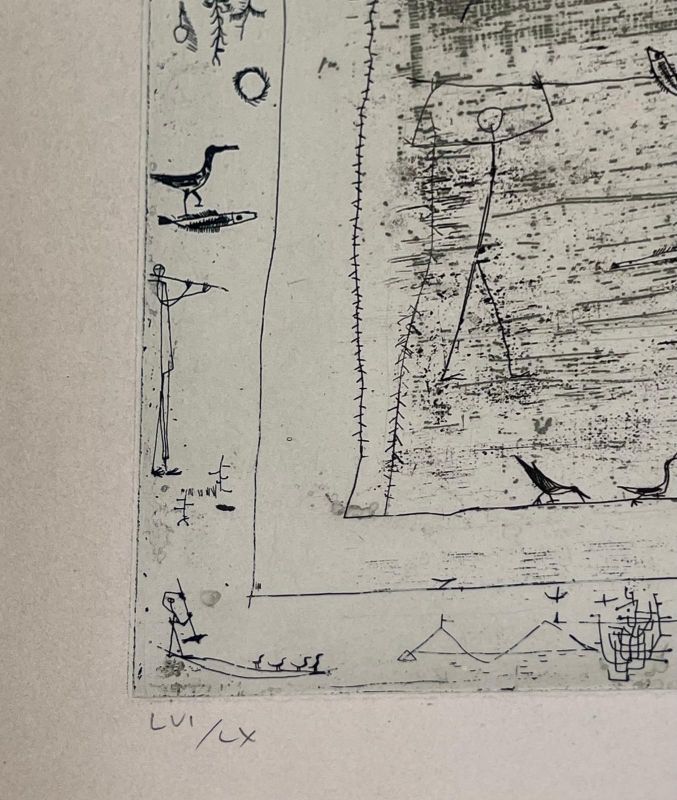 Flore et faune (Radierung) - Wou-ki  ZAO