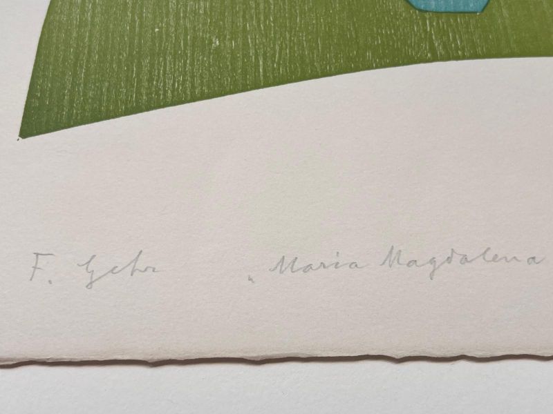 Ferdinand Gehr (1896-1996) // Maria-Magdalena (Stich) -  Artistes Divers