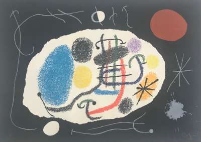 Le Lézard aux plumes d'or (Lithographie) - Joan  MIRO