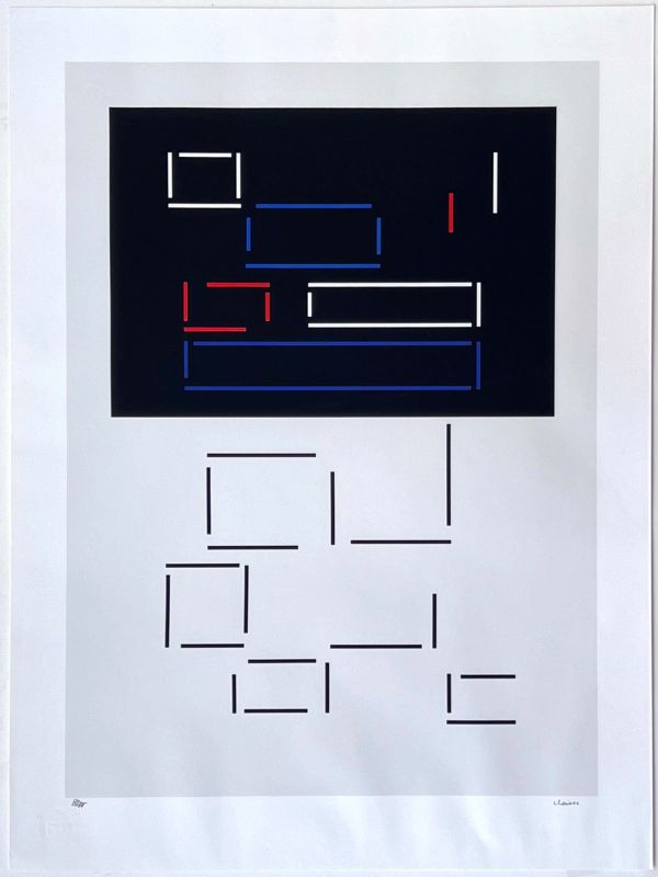 Composición geométrica (Serigrafía) - Geneviève CLAISSE